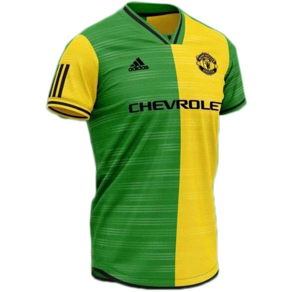 Camiseta Manchester United Concepto 2019-20 Amarillo Verde